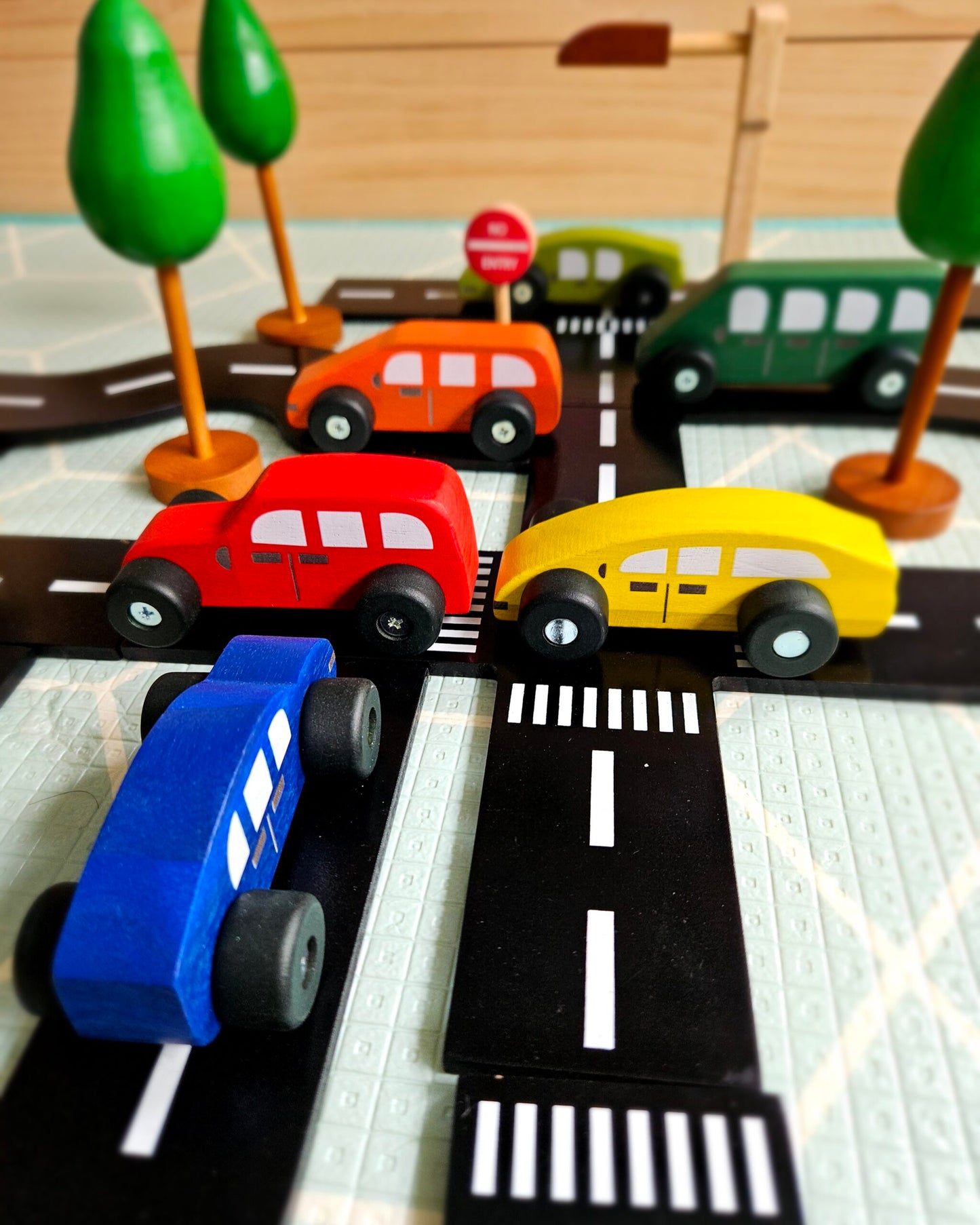 Coloured Wooden Cars