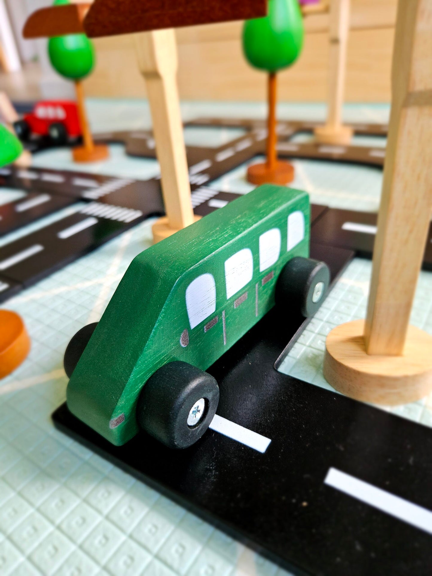 Coloured Wooden Cars