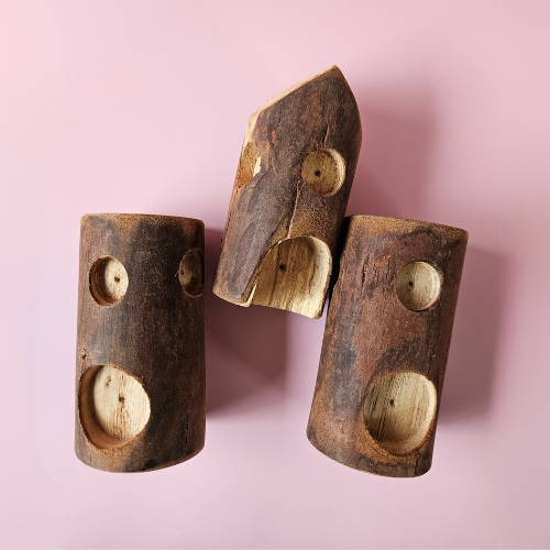 Log Houses Set of 5