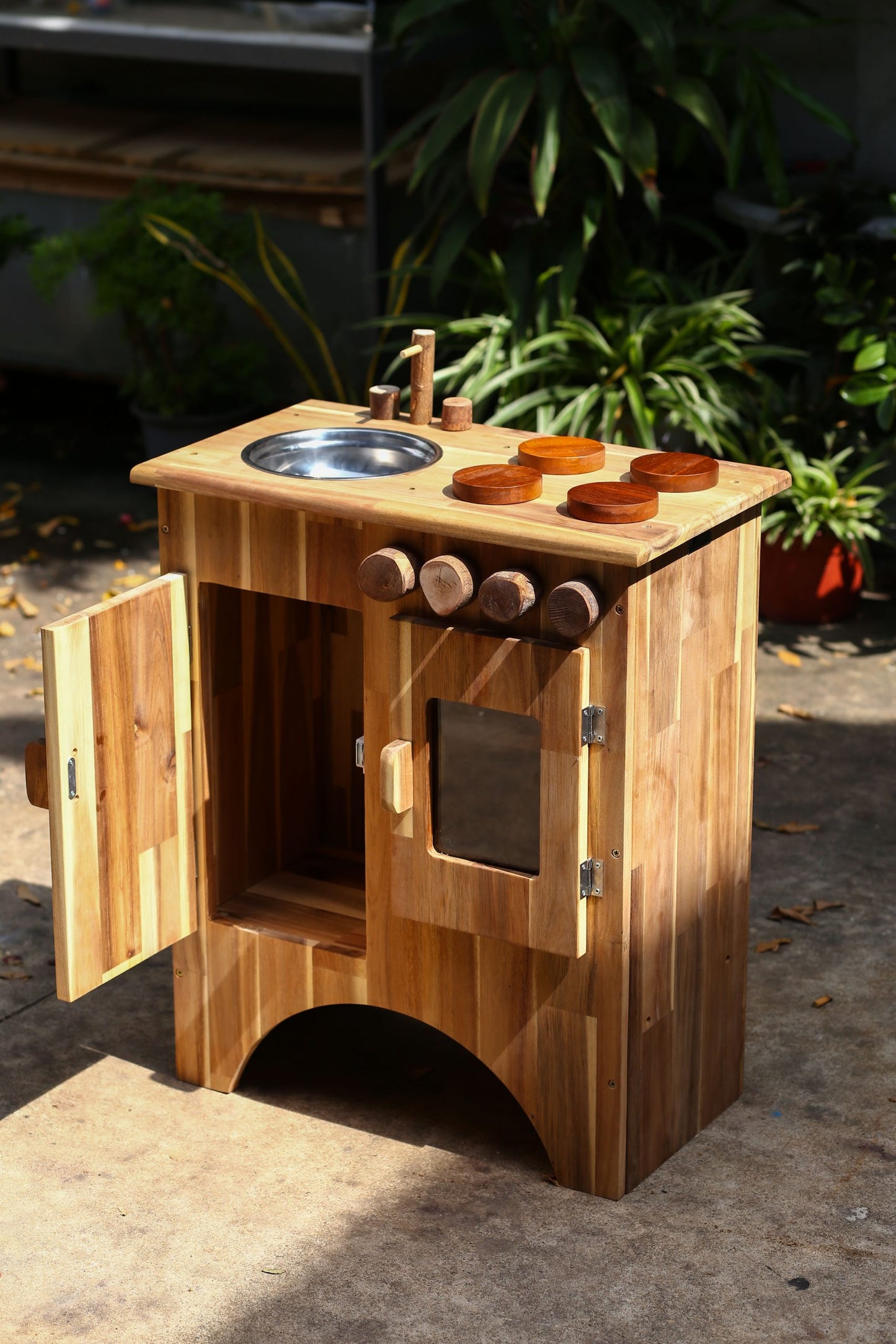 Combo Wooden Stove and Sink