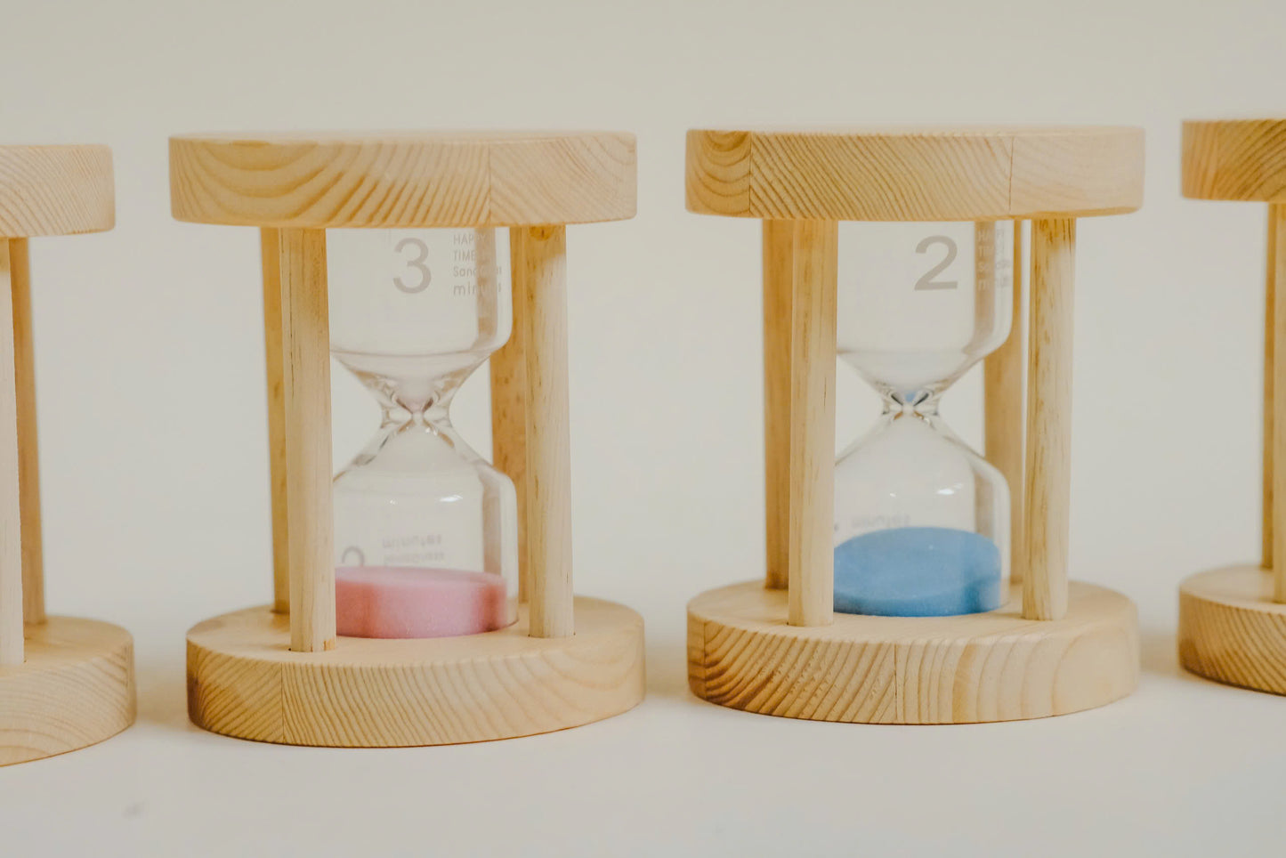 Wooden Sand Timers Set of 4