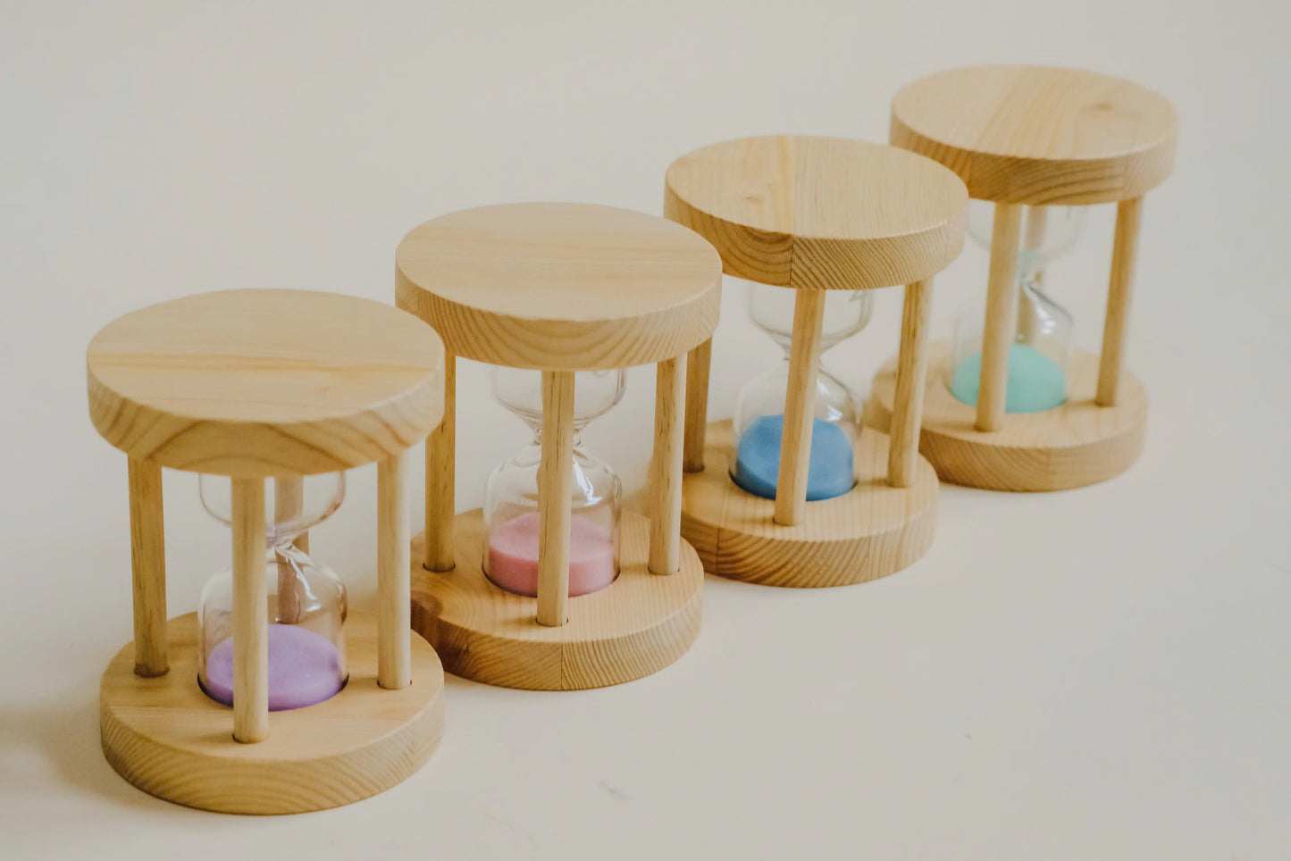 Wooden Sand Timers Set of 4
