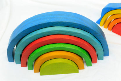 Large Coloured Rainbow Blocks
