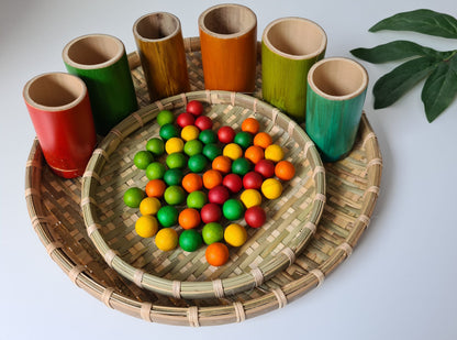 Circle Bamboo Trays