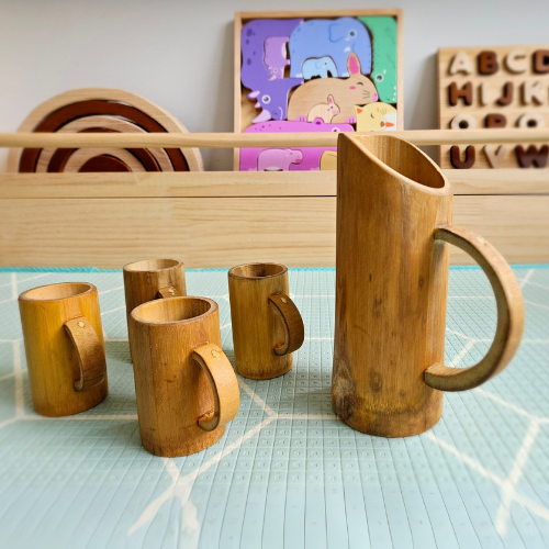 Bamboo Jug and Cup Set