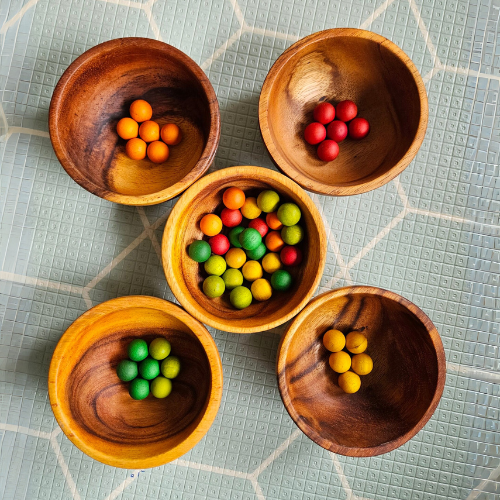 Wooden Bowls Set of 5
