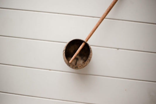 Mini Coco Shell Water Scoop