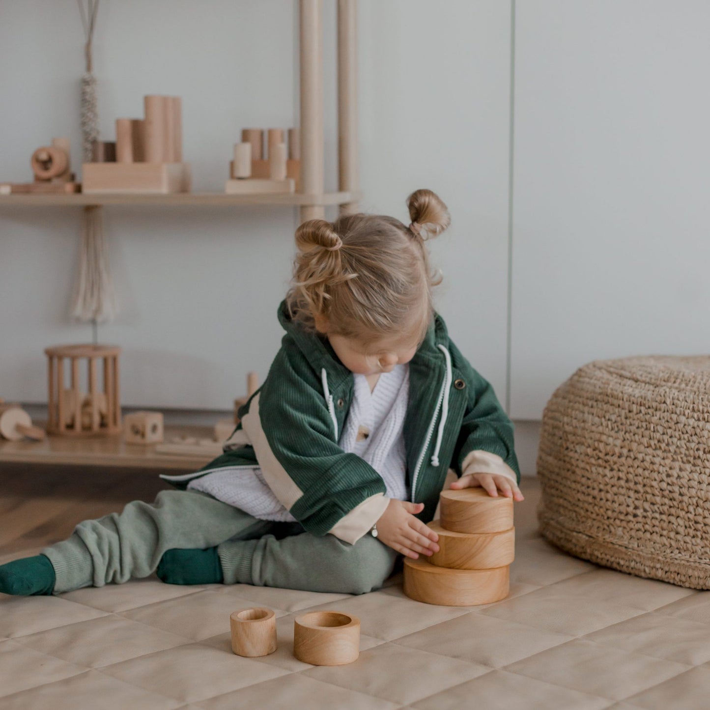 Natural Stacking Bowls