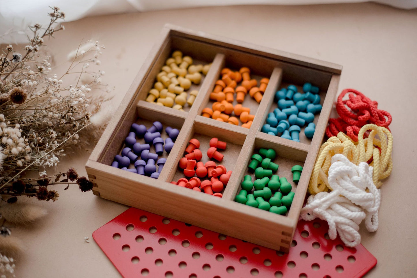 Froebel Peg and Lacing Board