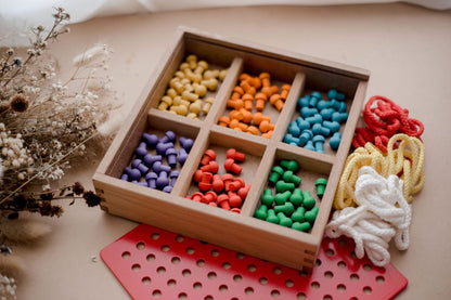 Froebel Peg and Lacing Board