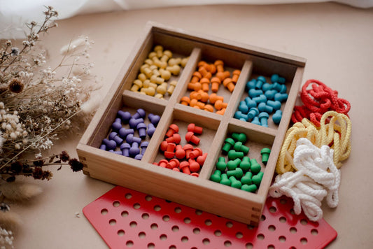 Froebel Peg and Lacing Board