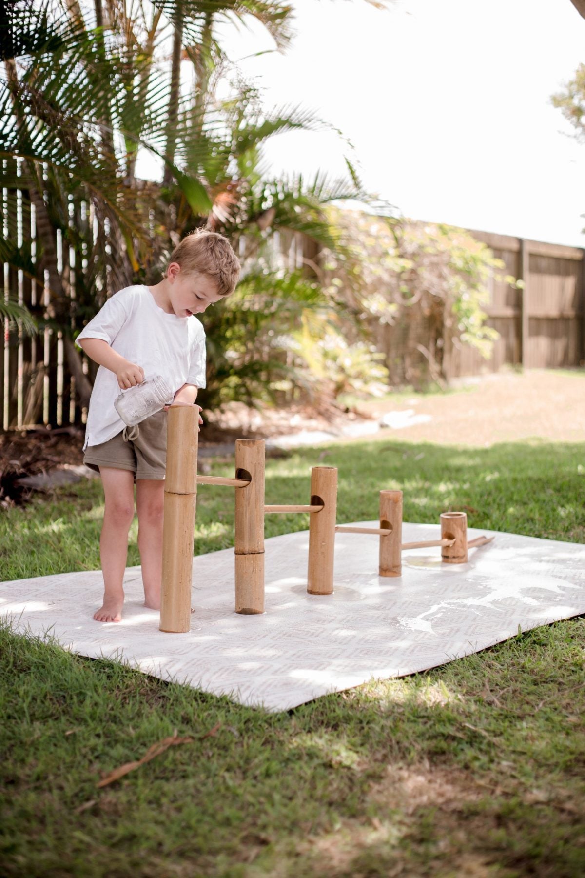 Bamboo Roll A Ball Track
