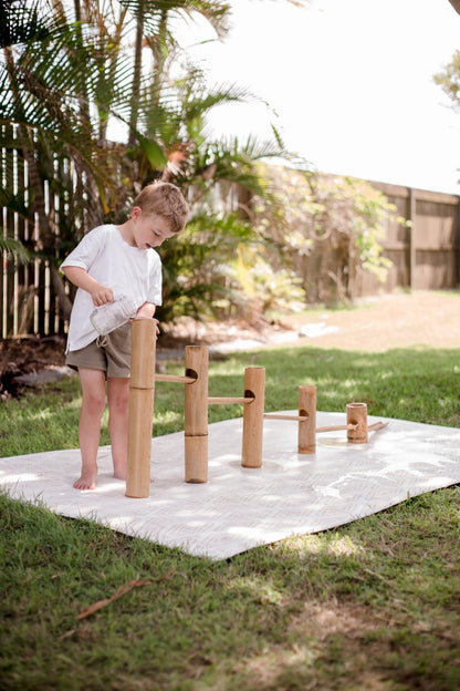 Bamboo Roll A Ball Track