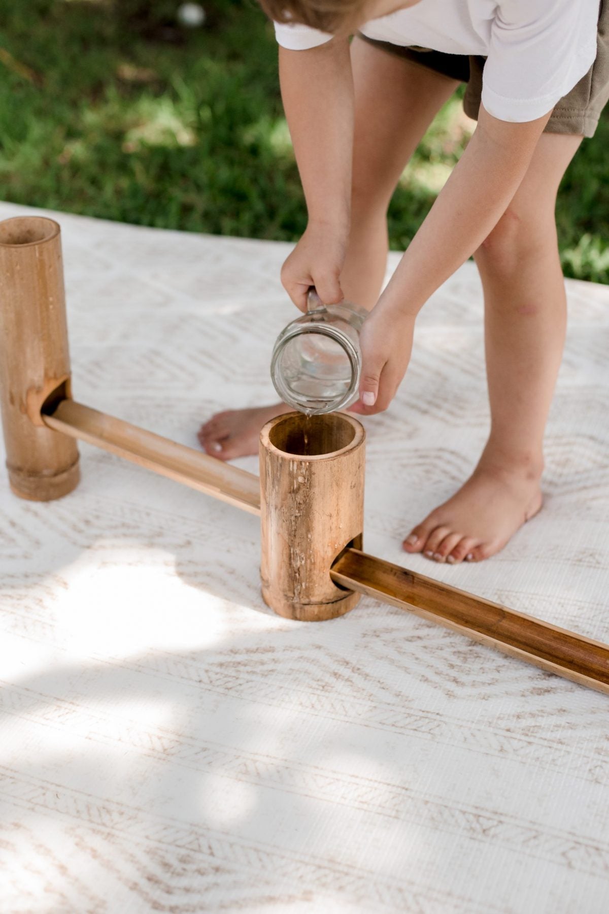 Bamboo Roll A Ball Track