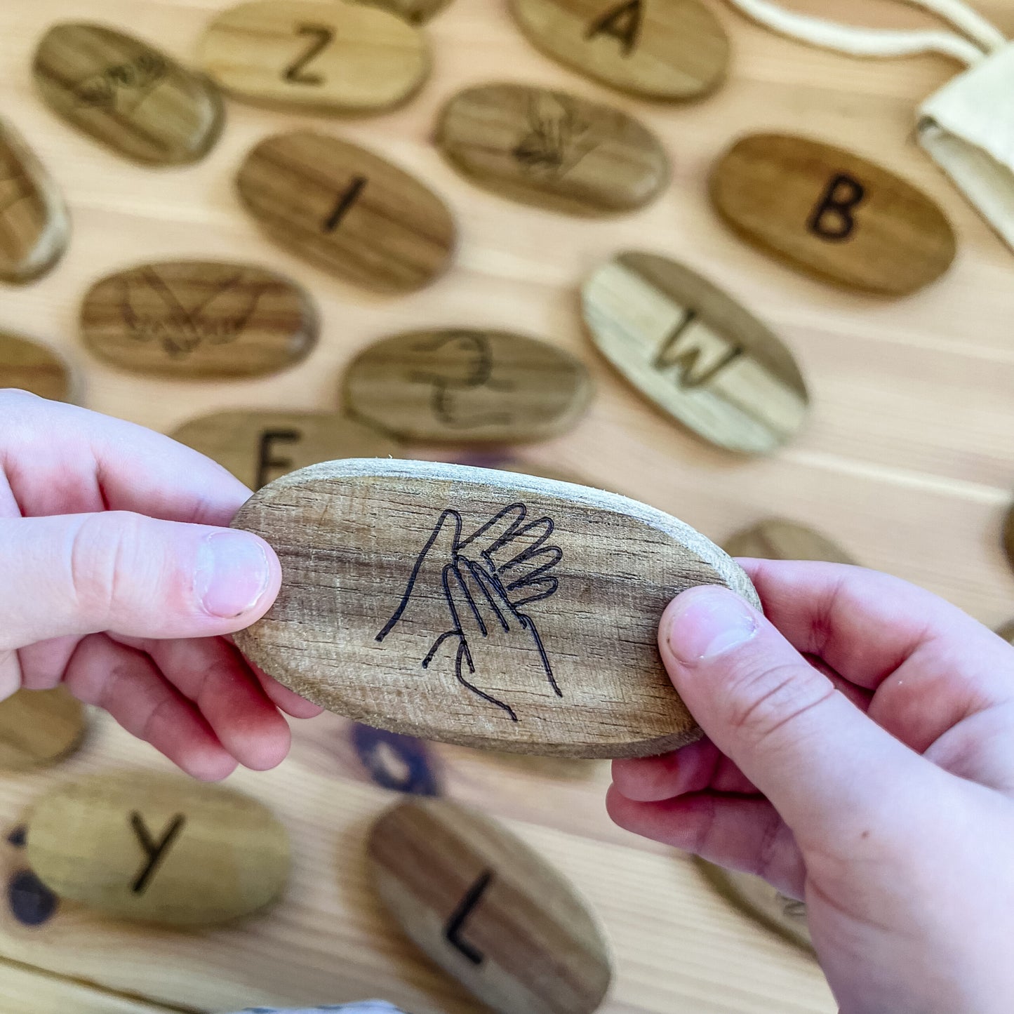 Sign Language Stones Set of 26