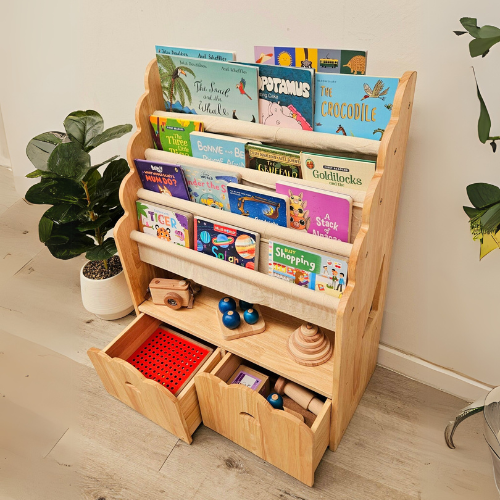 4 Tier Bookshelf & Drawers
