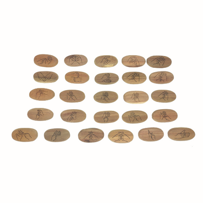 Sign Language Stones Set of 26