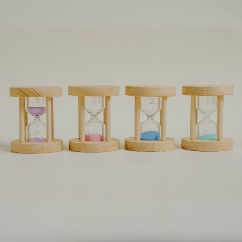 Wooden Sand Timers Set of 4
