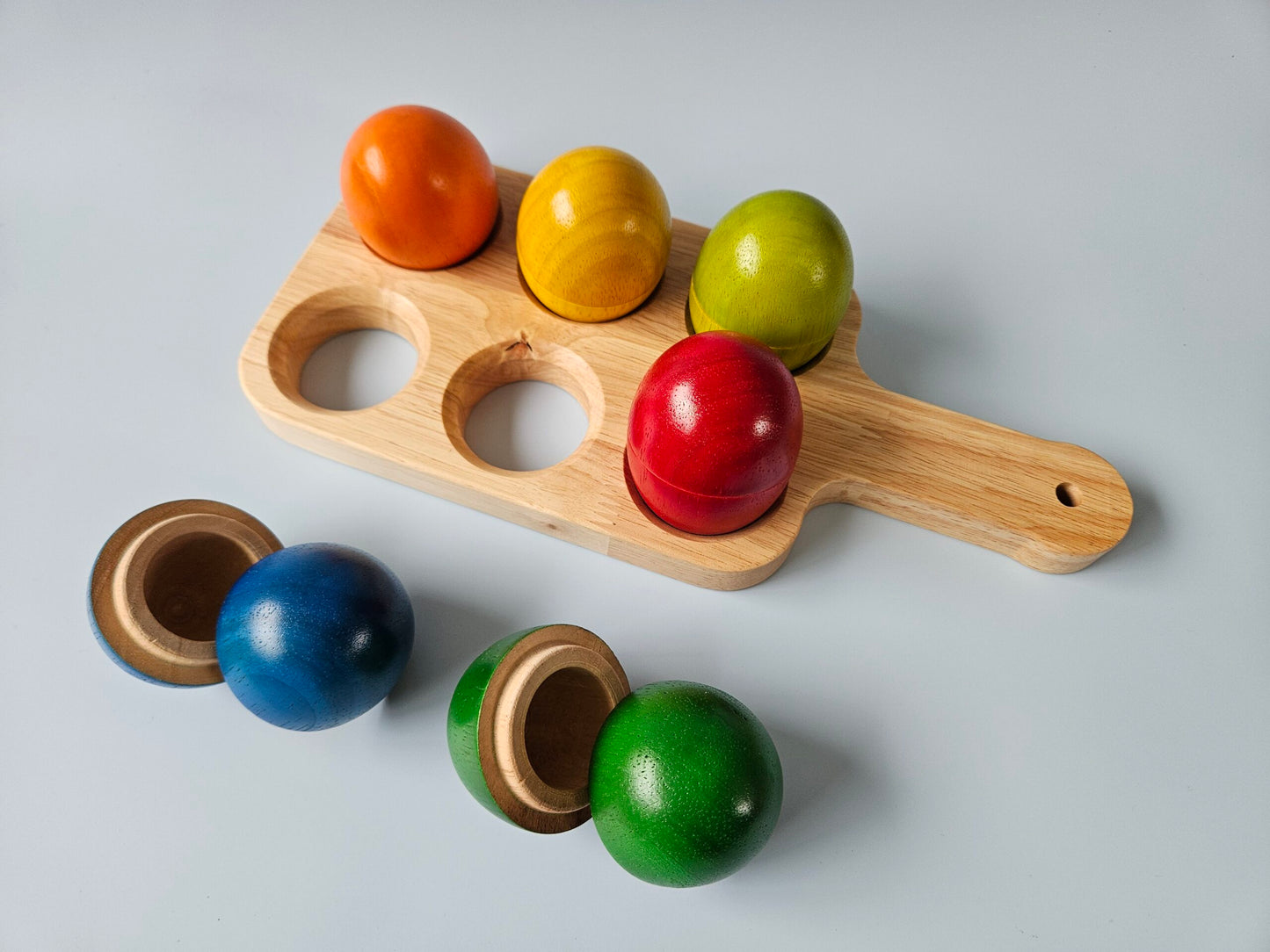 Hollow Eggs & Nesting Tray Set