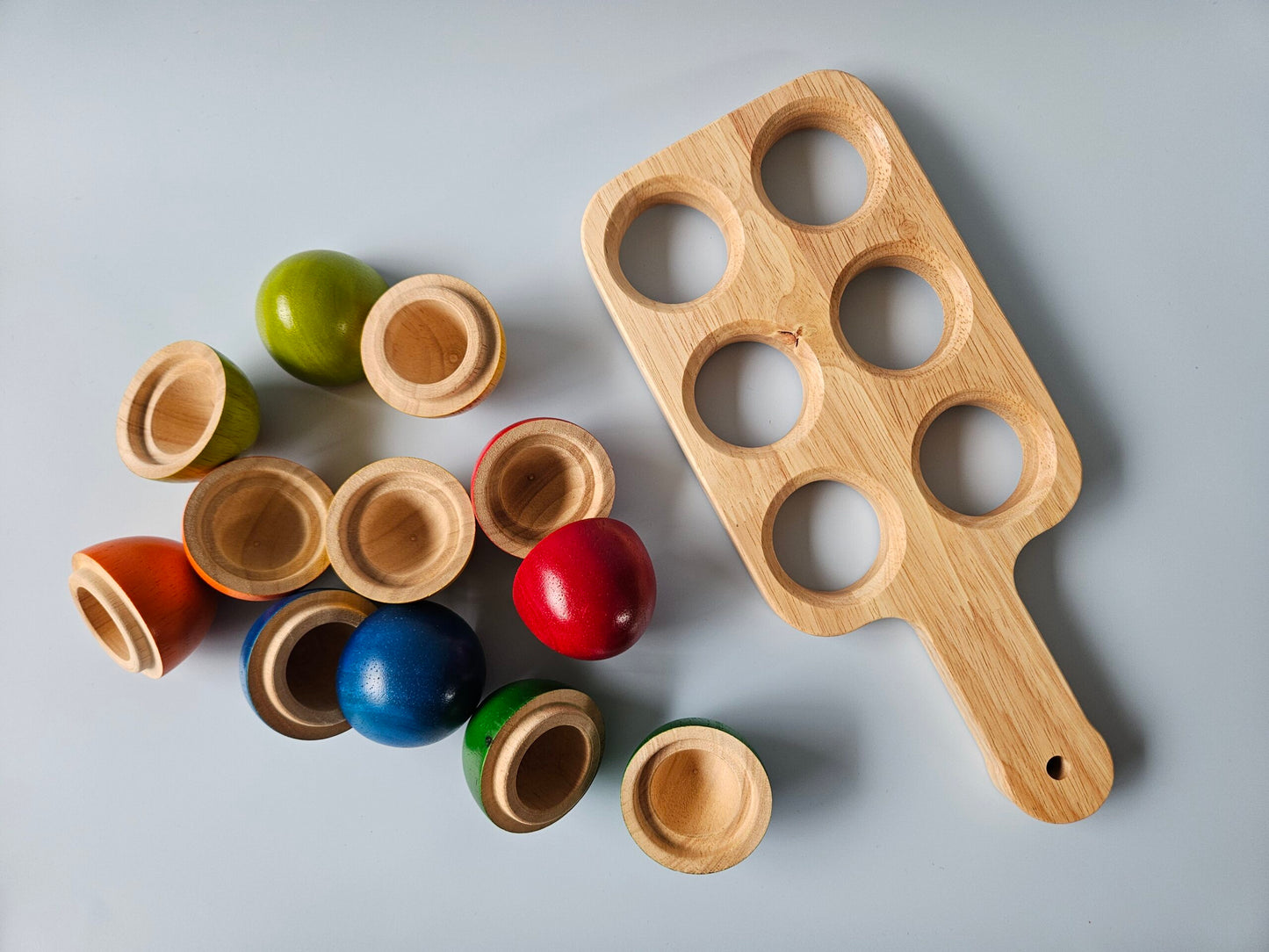 Hollow Eggs & Nesting Tray Set